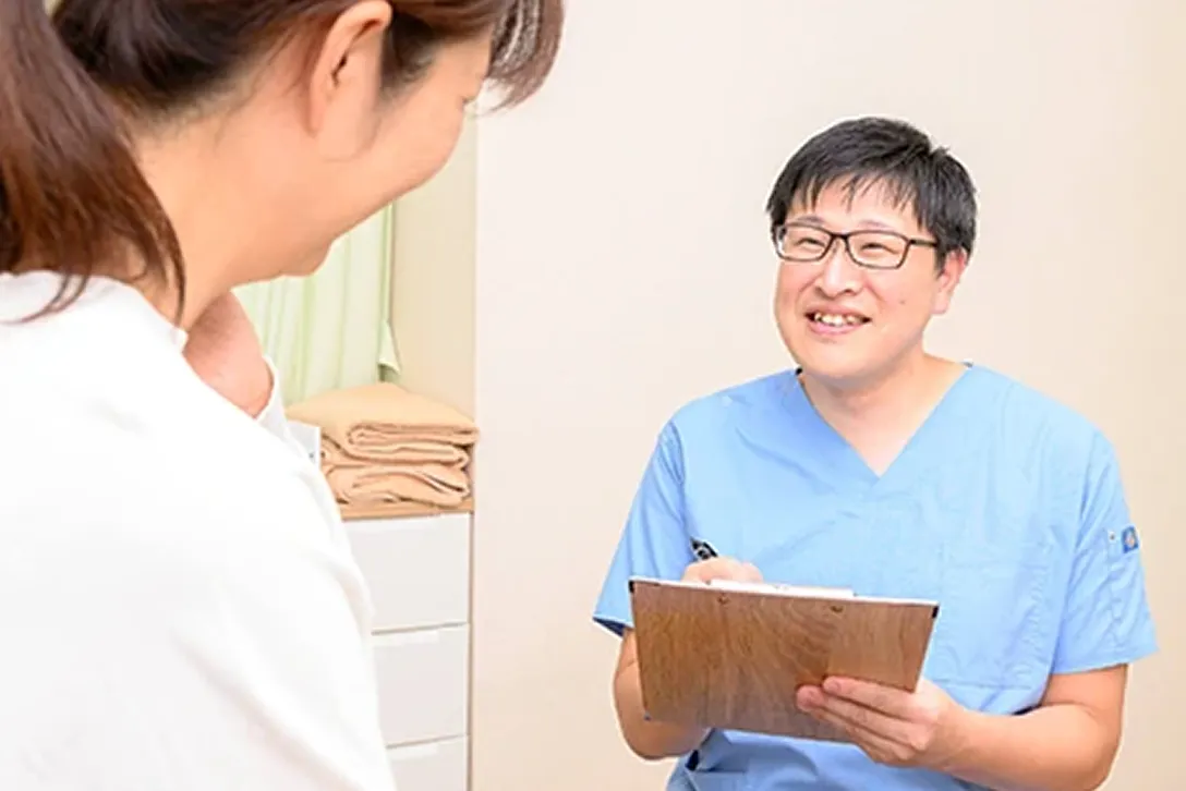 カウンセリングと検査の画像