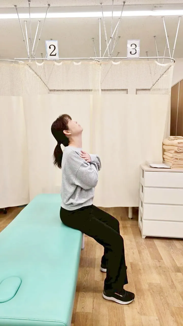 良い姿勢の画像