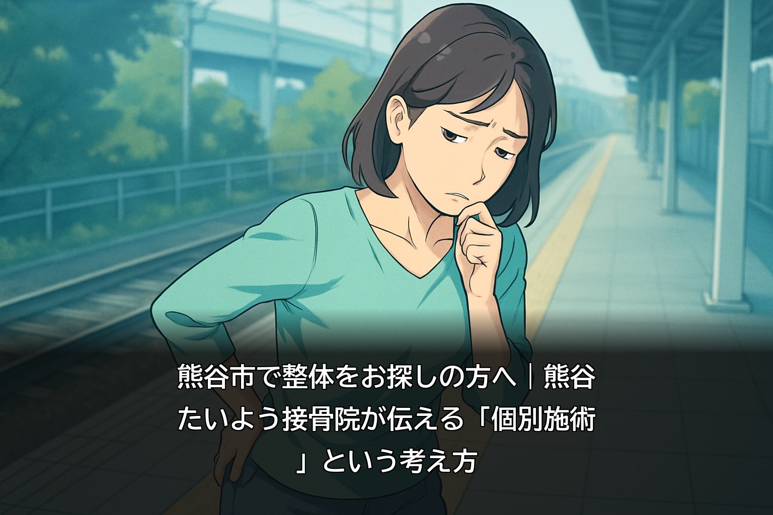 熊谷市で整体・骨盤矯正の施術を受ける女性のイメージ