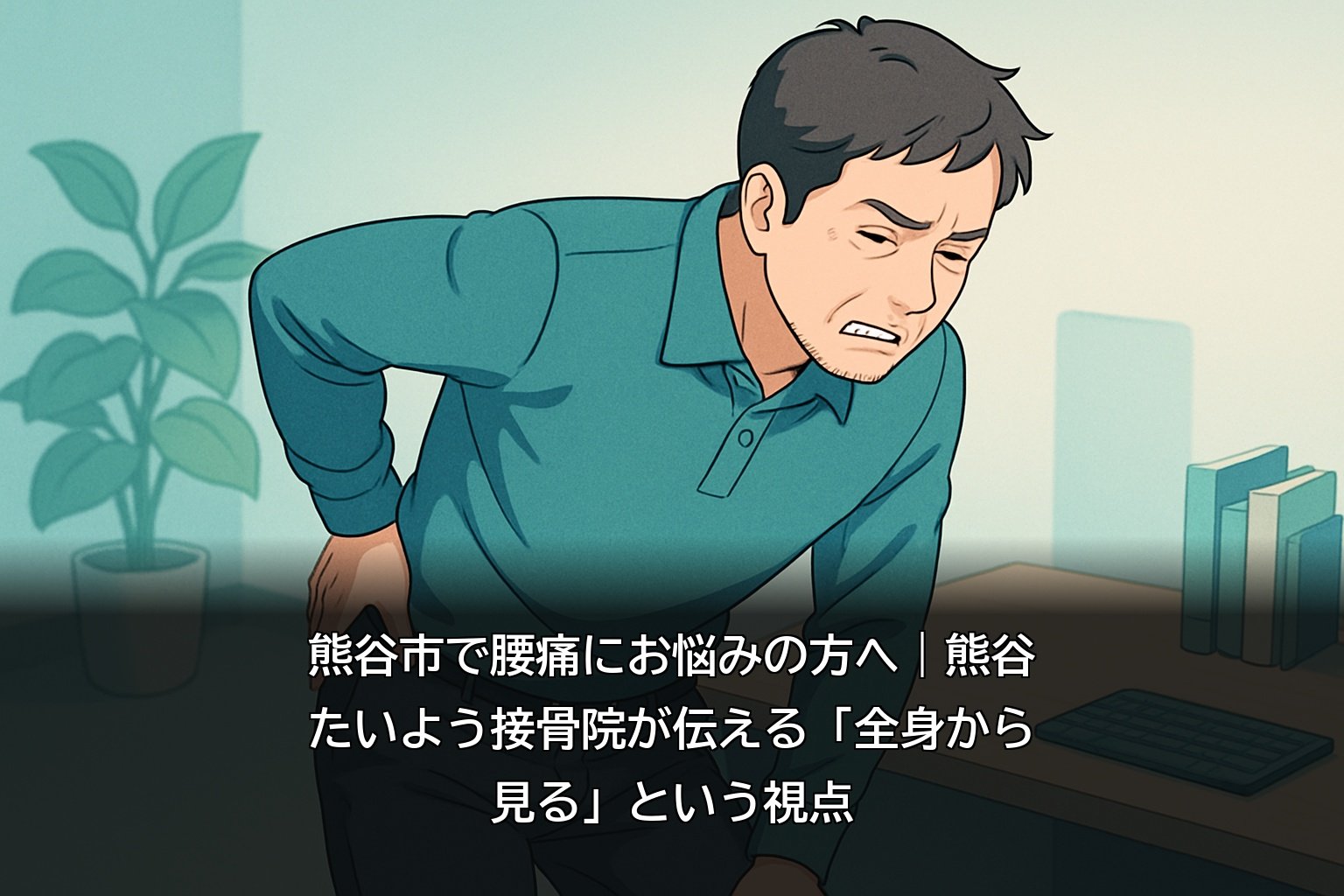 熊谷市で腰痛に悩む男性のイメージ
