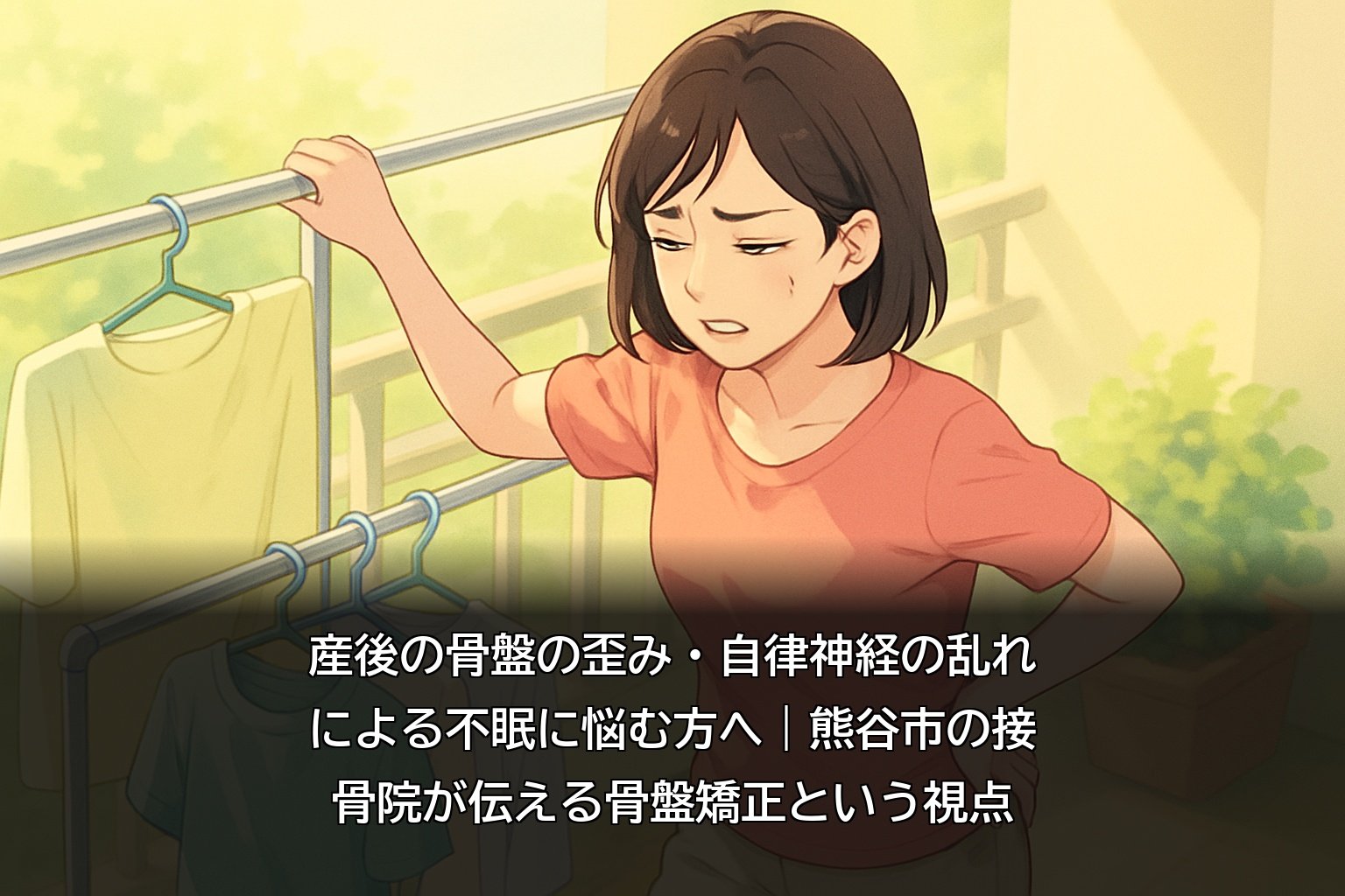 熊谷市の接骨院で産後の骨盤矯正を受ける女性患者